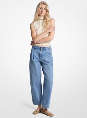 MK Barrel Jeans Aus Denim - Blau