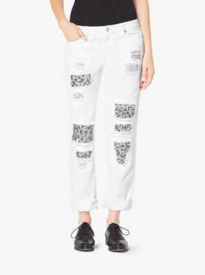 Michael kors 2024 distressed jeans