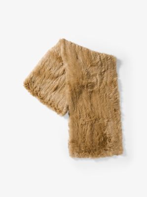 michael kors fur scarf