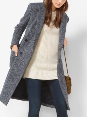 michael kors long wool coat