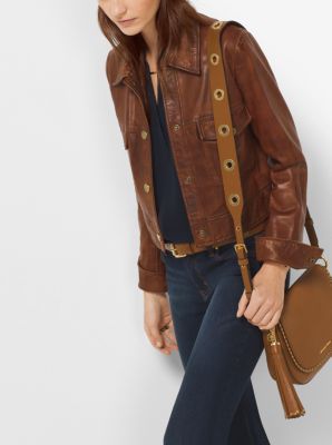 Michael kors leather outlet jacket canada