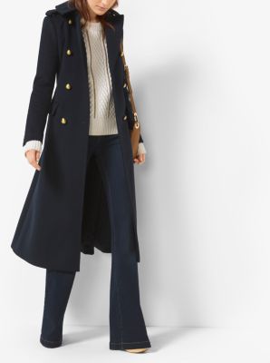 Military Wool Peacoat Michael Kors Canada