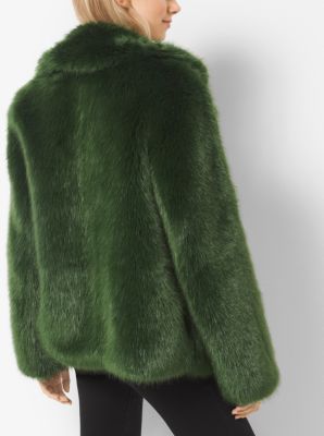 Michael kors deals faux fur peacoat