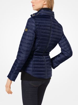 michael kors parka blue