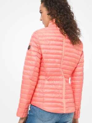 Michael kors packable on sale nylon puffer jacket