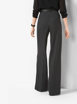 Flannel Pleated Trousers