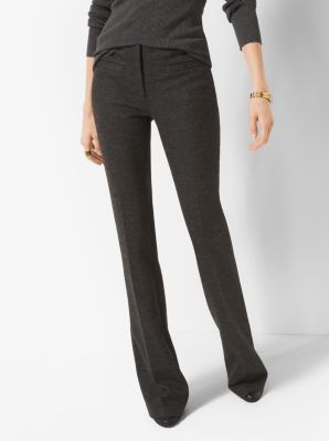 Wool-Blend Flared Trousers image number 0