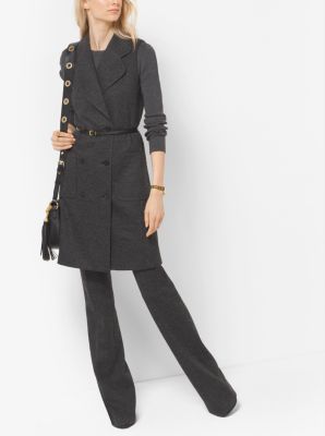 Wool-Blend Flared Trousers image number 2