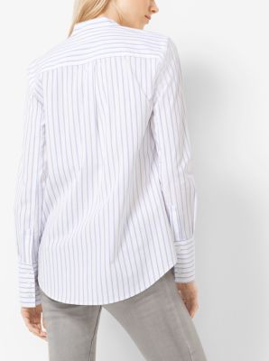 Blouse rayée à col noué image number 1