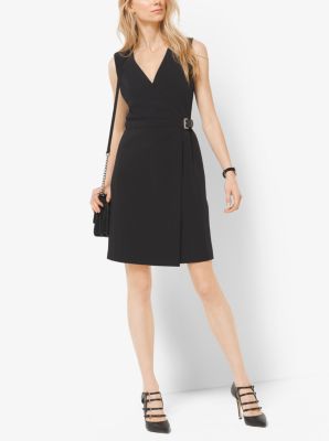 Michael kors 2024 black wrap dress