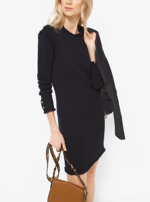 Fringed Merino Wool Dress