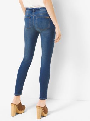 NWT MICHAEL KORS Stretch Denim Selma Skinny Ankle Jeans Size 12 Cali Blue  Wash