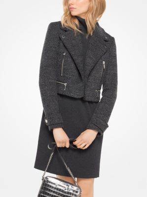 Michael kors tweed clearance jacket