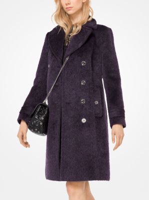 Michael kors wool clearance blend officer's coat