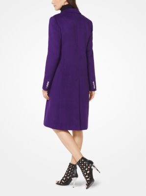 Wool Blend Officer s Coat Michael Kors Canada