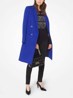 Michael kors wool on sale blend officer's coat