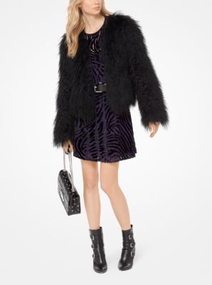 Michael kors clearance mongolian fur coat