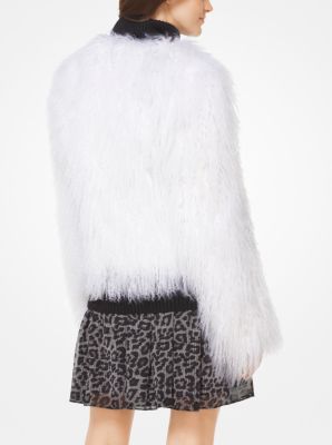 Michael kors deals mongolian fur coat