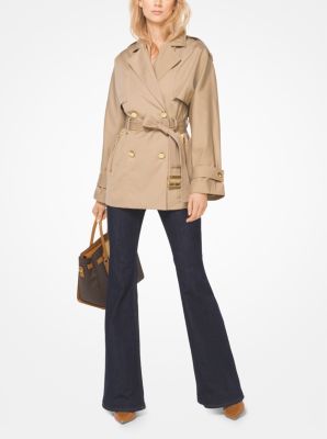 Sateen Trench Coat Michael Kors Canada