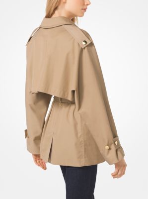 Michael kors sateen trench coat sale