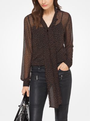 Eden Georgette Tie Neck Blouse main image 0