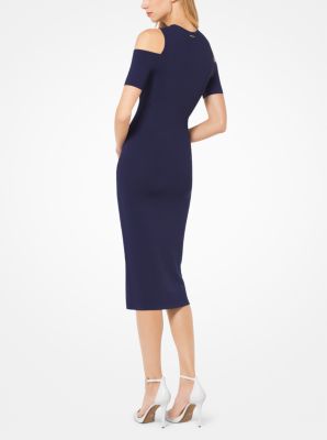Stretch-Viscose Peekaboo Midi Dress