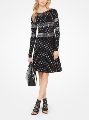 Studded Jersey Dress Michael Kors