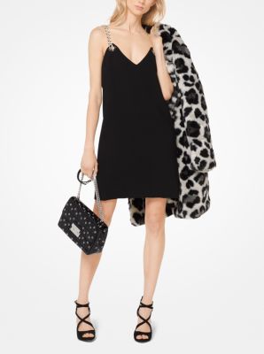 michael kors long black dress