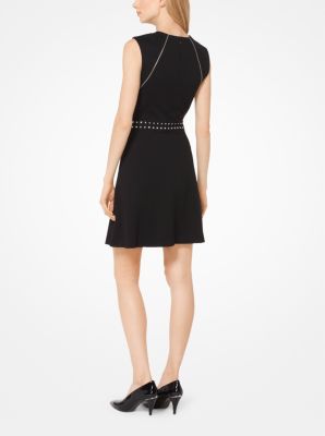 Buy Michael Kors Stretch Ponte Shirtdress - Black At 55% Off