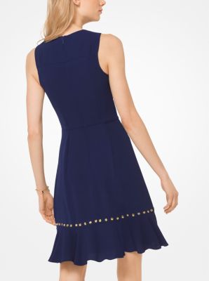 Michael kors studded crepe on sale dress