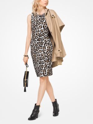 Michael kors dress leopard deals print