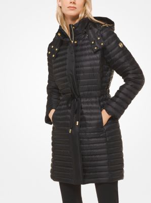 michael michael kors quilted satin puffer