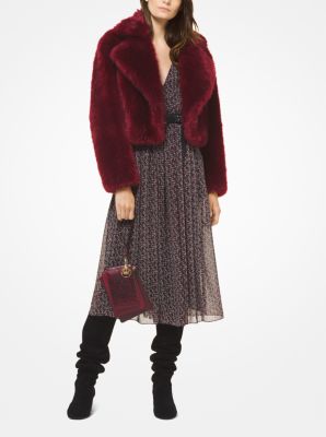 faux fur coat michael kors