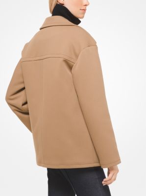 Stretch-Twill Peacoat