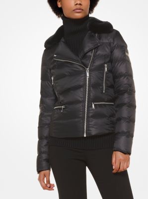 Michael kors clearance quilted satin puffer