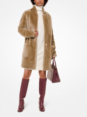 Shearling Cocoon Coat
