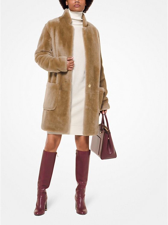 Shearling Cocoon Coat image number 0