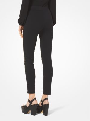 Pantalon &agrave; panneaux enduits