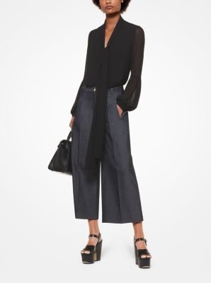 Georgette Tie-Neck Poet Blouse