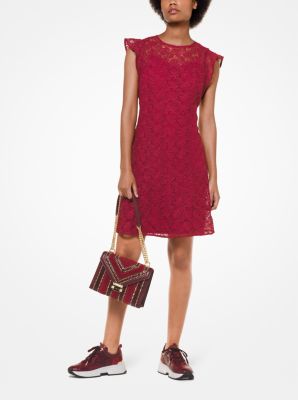 michael kors maroon dress