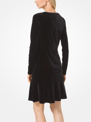 Michael kors tiered velvet dress new arrivals