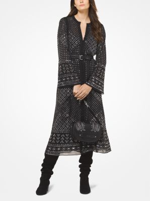 michael kors studded georgette caftan