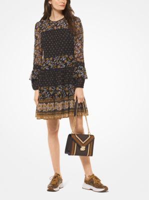 michael kors botanical print dress