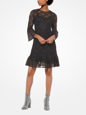 michael kors black lace dress