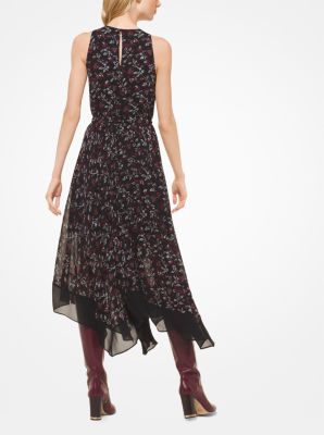 michael kors botanical georgette wrap dress