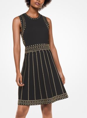 michael kors black studded dress