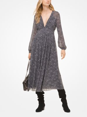 michael kors feather dress