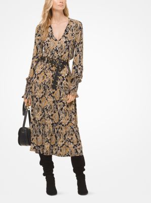 Paisley Matte-Jersey Dress | Michael Kors