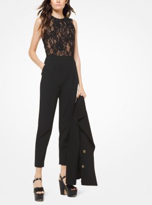 Michael kors black store lace jumpsuit