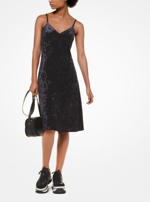 Michael kors crushed store velvet dress